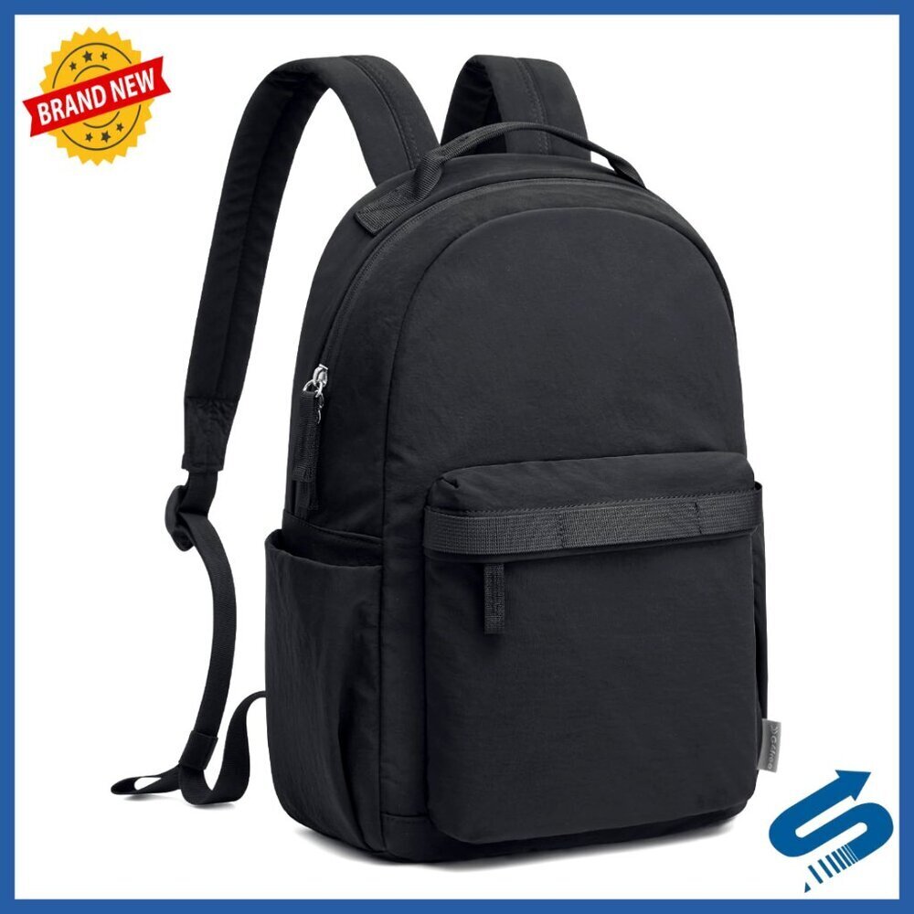 Lightweight Nylon Daypack Travel Hiking Work Backpack Multi-Pocket Compact